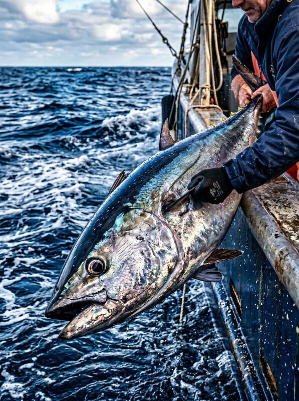 Trophy bluefin tuna caught on charter